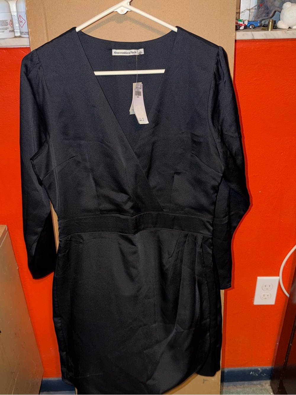 NWT Abercrombie & Fitch Black Wrap Dress
